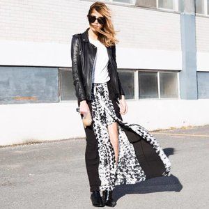 BCBG Jane Printed Maxi Skirt